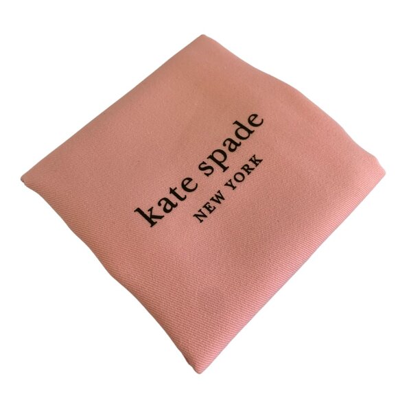 Kate spade Pink Dust Bag with Dark Green Drawstring Small Size - Picture 2 of 3